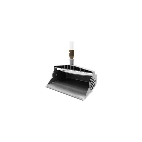 Long Handled Dust Pan, 13 In. W, Black