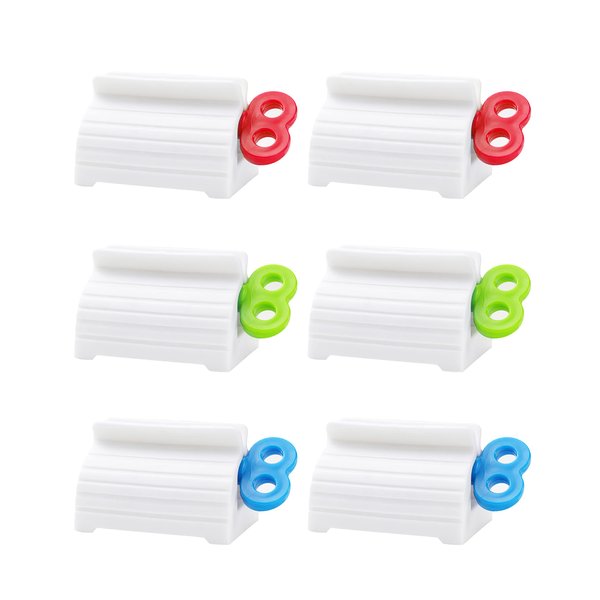 Toothpaste Squeezer, 6 Pcs Toothpaste Tube Squeezers, Multi-Purpose Toothpaste Dispenser, Rolling Toothpaste Holder Stand by MoHern