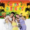 Avezano Reggae Birthday Backdrop Palm Tree Reggae Party Decorations Banner Rasta Jamaican Music Themed Happy Birthday Party Supplies Reggae Music Party Banner 70.8 x 43.3 Inch