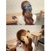 Honbay 6pcs Elegant Classic Beautiful Big Bow Hair Clips French Barrettes Handmade Hair Accessories
