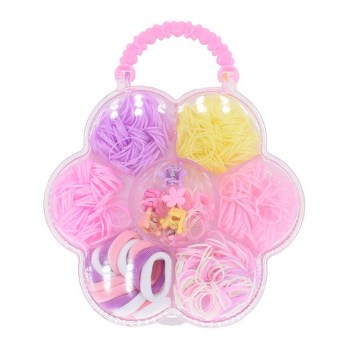 Melbelia Baby Hair Ties and Hair Clips in Box, Hair Rubber Bands for Toddler Colorful Hair Elastics Hair Accessories Gift for Little Girls Kids Baby Infants