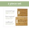 Personalized Bamboo Cutting Board - Handmade Rustic Kitchen Decor - Large Durable Butcher Block Alternative with Engraving - Eco-Friendly Gift for Housewarming or Wedding