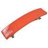 Stained Glass Barrette - Small 2.5" 65mm - HOT Molten ORANGE Safety ORANGE Poppy Slide Clip Hair Accessories.