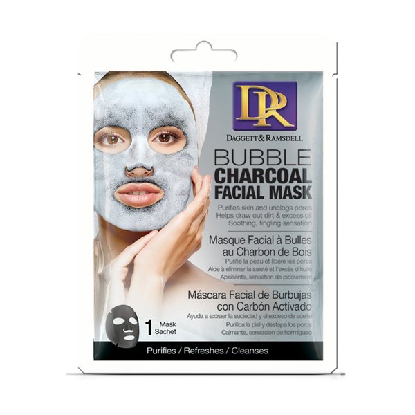 Daggett and Ramsdell Facial Sheet Bubble Mask, Charcoal, 0.700 Fluid Ounce