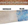 MEICOLY Blue Body Glitter Stick,Waterproof Mermaid Face Glitter Gel,Chunky Glitter for Face/Body/Hair/Eyes/Lip,Holographic Sequins Paint,Sparkling Face Glitter Makeup Body Glitter for Women