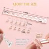 FSpronail Nail Stand for Press Ons Nail Tip Holder with 96 Pcs Reusable Sticky Putty Practice Art Magnetic Fake Nail Display Stands for Home DIY Beginner Salon Accessories Kit