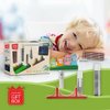 Top Right Toys Wooden Blocks, Building Blocks for Kids, San Francisco City Skyline Set, Wood Blocks for Toddlers, Educational City Set with 6 Famous Landmarks, 15 Pieces