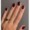 Wine Red Press on Nails Short Square SWEKKE Fake Nails Full Cover Fall False Nails with Nail Glue Red Solid Color Glossy Glue on Nails Acrylic Nails Artificial Nails for Women Girls 24Pcs