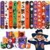 Max Fun 48pcs Halloween Slap Bracelets Halloween Party Favors Halloween Toys for Kids Halloween Party Favor Halloween Treat Bags Gifts Birthday Party (Halloween)