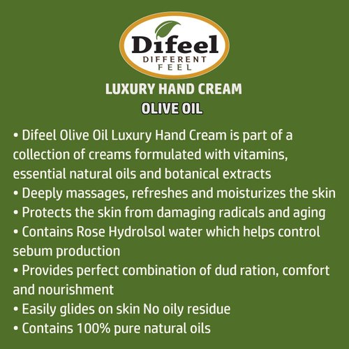 Difeel Hand Cream Olive Oil 1.5 ounce (6-Pack)