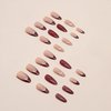 Gloss & Go 24 Reusable Artificial Fake Nail Set| Lightweight & Long Lasting| Easy To Use| Quick Fix For Festivals & Special Occasions