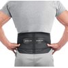 MUELLER Sports Medicine Adjustable Lumbar Back Brace with Removable Pad, Back Pain Relief Support for Men and Women, Ideal for Upper and Lower Back Pain, Sciatica, Scoliosis, Black, Regular Size