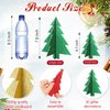 Weekgrat 8 Pcs Christmas Trees Table Decoration 3D Glitter Cardboard Christmas Tree Table Centerpieces for Home Indoor Xmas Winter Holiday Party Supplies Tiered Tray Decor
