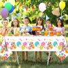 71 Pcs Candyland Party Supplies, Candy Tableware Set Serves for 8 Guests, Candy Tablecloth Lollipop Plates Spoons Knives Forks Napkins for Girls Kids for Baby Shower Lollipop Birthday Party Decor