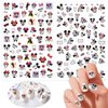 Kawaii Nail Art Stickers 8 Sheets Cute Nail Decals 3D Self Adhesive Mouse Anime Design Cartoon Nail Stickers for Women Girls DIY Cute Manicure Tips Decorations Supplies
