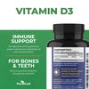 ForestLeaf Vitamin D3 10000IU - Bone Health and Immune Support - Small Easy to Swallow Capsules - Non-GMO Gluten Free VIT D - VIT D3 Vitamin D Supplements for Women and Men, 180 Count