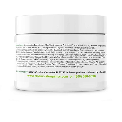 Natural Aloe Vera Body Lotion - Face & Body Moisturizing Cream with Organic Aloe Vera Gel, Vitamin E Oil, Vitamin C, Retinol Cream, Shea Butter – Anti Aging Face Moisturizer for Women, Dry Skin (4 oz)