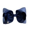 Navy Blue Hair Bow Clips Pin Navy Blue Hairclips Hairpin Navy Blue Jumbo Bow Pin BBG49 (C0)