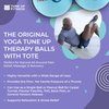 YOGA TUNE UP® Therapy Balls in Tote by Tune Up Fitness - Massage Balls for Trigger Point, Pressure Point & Myofascial Release - Use as Single or Peanut Ball for Pain Relief & Relaxation (Aqua Blue)