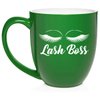 Daylor Lash Boss Makeup Lash Extension Artist Ceramic Coffee Mug Tea Cup Gift (16oz Green)
