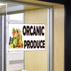Decal Stickers Multiple Sizes Organic Produce Industrial Vinyl Safety Sign Label Restaurant & Food 10x7Inches