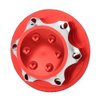 Tbest RC Hub Nut, 17mm 4Pcs Aluminium Alloy Dust-Proof Hub Nut Wheel Accessory for 1/8 RC Car Model(red) 17Mm Wheel Nuts 17Mm Wheel Nuts