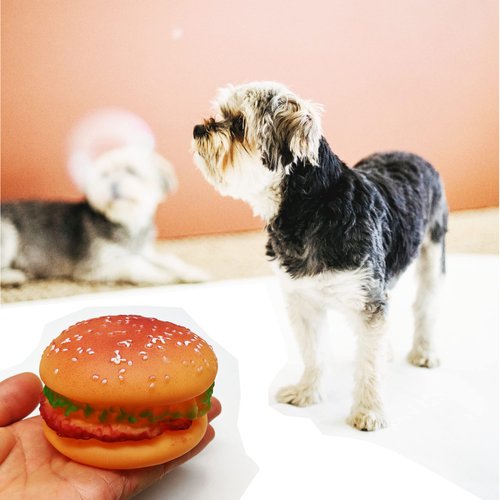 Chubby Dog Chew Toy Squeak Pet Anxiety Relief Grinding Teeth for Puppy Dental Health (Chewyburg)