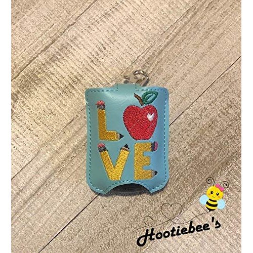 Teacher LOVE Hand Sanitizer and/or Lip Balm Holder
