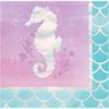 Creative Converting 336708 Iridescent Mermaid Party Beverage Napkins, 16 Count