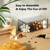 Coffee Capsule Holder Acrylic Box K Cup Holder Coffee Pod Storage Clear 4 Compartment with Lid Organizer Coffee Bar Accessories