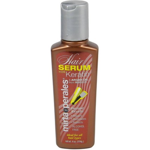 Mirta De Perales Hair Serum with Keratin & Argan Oil 4 Oz. 2-PACK