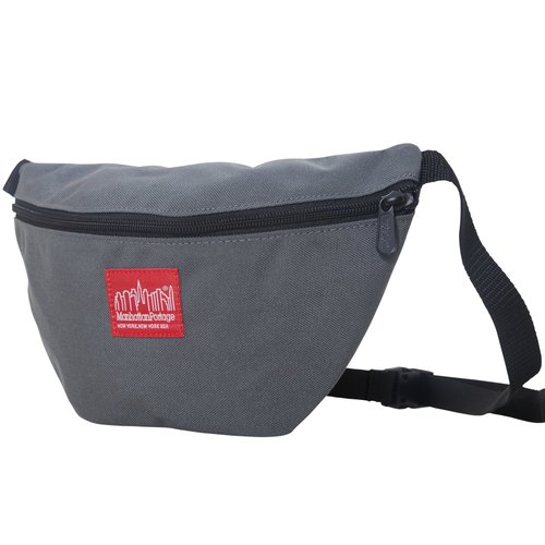 Manhattan Portage Retro Pack - Waist Bag Fanny Pack or Cross Body Bag Spacious Main Compartment with Zipper Closure 1000D CORDURA Classic Fabric (Gray)