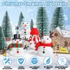 Christmas Craft Snowman Kit, 3 Pack DIY Snowman Craft Kit for Kids, Build a Snowman Indoor Decor, Creative Kids Air Dry Modeling Clay, Xmas Activities Snowman Making Kit for Kids Toys Favors