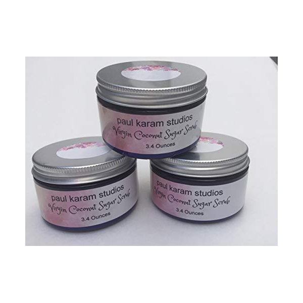 Virgin Coconut Sugar Scrub, 3.4 oz, 3 per pack Christmas Holiday Beauty Gift