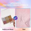 Chrome Nail Powder Solid Holographic Magic Metal Mirror Glitter Pigment Dust Palette for Manicure Art Design Nails Gel Polish Sequins Supplies 6 Color Palette