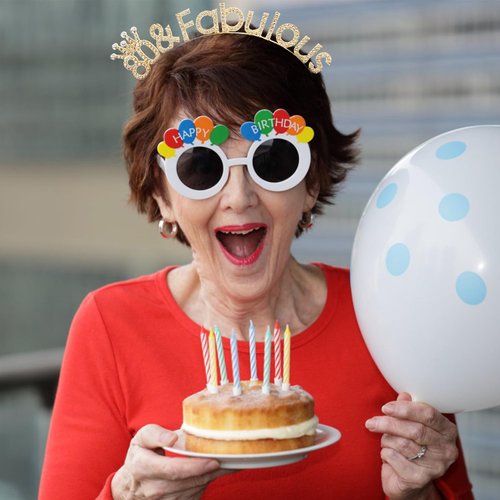 Atoden 80 and Fabulous Birthday Headbands for Women Gold Tiara Crown 80th Birthday Decorations Gifts