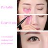 HONBAY 4PCS Plastic Eyeliner Guide Template Stencil Shaper Tool Makeup Tool for Beginners,Pink and Blue