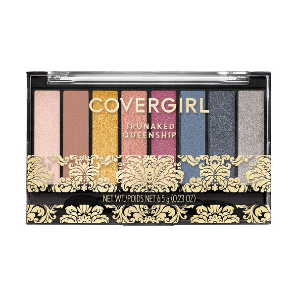 COVERGIRL TruNaked Queenship Eyeshadow Palette, 8 Shades, Flawless Look, 1 Pack , Matte , Shimmer , Lush , Smooth, Blendable, Rich Payout