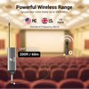 TONOR Wireless Microphone, UHF Metal Cordless Handheld Mic System with Rechargeable Receiver, for Karaoke, Singing, Party, Wedding, DJ, Speech, 200ft (TW620), Black