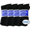 Doc Ortho Loose Fit Cotton Diabetic Socks for Men and Women, 12 Pairs, Crew