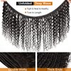 Brazilian Virgin Hair Deep Wave Bundles 100% Human Hair Unprocessed Brazilian Human Hair Deep Curly Bundles Hair Extensions Natural Color (20 22 24)