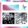 Laza 10g Stars Glitter Confetti Sparkle Shiny Holographic Micro Five-Angle Star False Nail Sequins Acrylic Paillettes for DIY Crafts Nail Art Decoration Party Face Body Make Up - Holographic Star