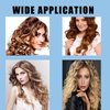 Ulifebetter 30Pcs Self Grip No Heat Heatless Curlers Set - Plastic Rollers in 5 Sizes with Comb and Clips for Short, Fine, Thin Hair