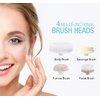 Pursonic Pursonic Advanced Facial and Body Cleansing Brush for Removing Makeup & Exfoliating Dead Skin - Includes 4 Multifunction Brush Heads: Facial, Body, Pumice Stone and Sponge (pink), 1 count