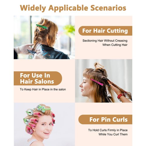 12Pcs Hair Clips for Styling Sectioning No Crease Non Slip Duck Billed Hair Clips,Hair Styling Clips for Women，Hair Roller Clips, Alligator hair clips Professional for Salon Cutting Hair Clip