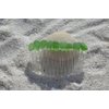 Small Green Sea Glass Hair Comb
