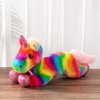 HollyHOME Plush Unicorn Stuffed Animals Rainbow Unicorn Toy Holiday Birthday Gift for Girls 16 Inch