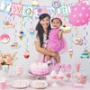 25 Pcs Two Sweet Donut Birthday Party Decorations Include Two Sweet Banner 24 Ice Cream and Donut Party Hanging Streamers 2nd Birthday Decorations for Girl Ice Cream Donut Decor