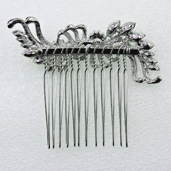 Faship Red Crystal Hair Comb