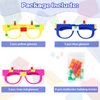 Hooqict 9 Pcs DIY Building Blocks Glasses Building Bricks Party Supplies for Kids Adults Building Block Birthday Party Favors, Carnival Party Glasses Decorations